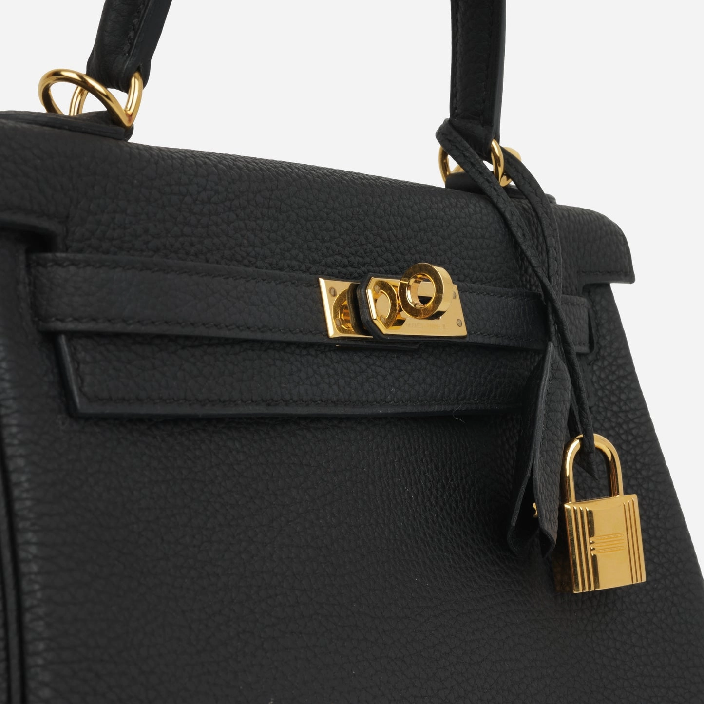 Herms - Kelly 25 - Noir Togo GHW - 2021 - Pre-Loved