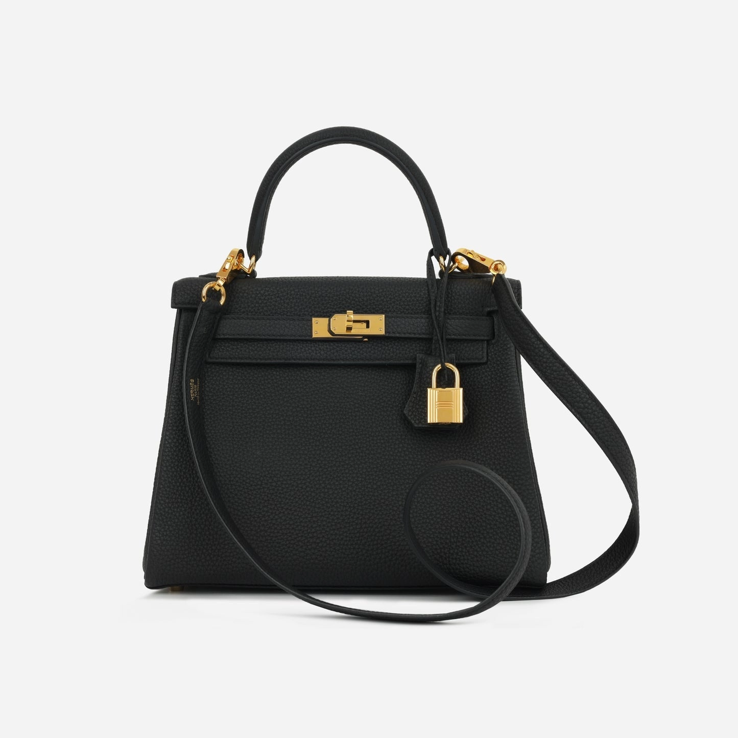 Herms - Kelly 25 - Noir Togo GHW - 2021 - Pre-Loved