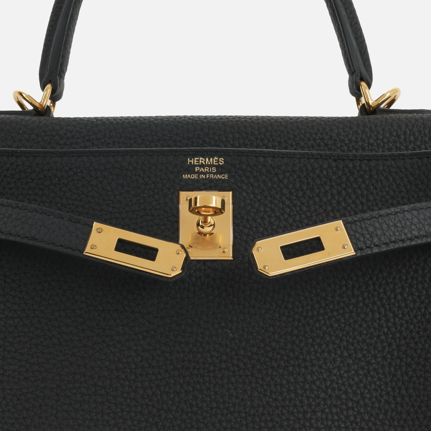 Herms - Kelly 25 - Noir Togo GHW - 2021 - Pre-Loved