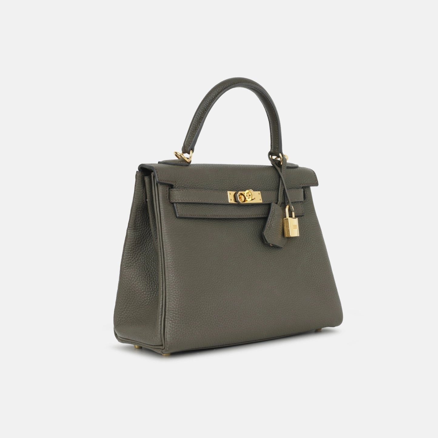 Herms - Kelly 25 - Vert De Gris Togo GHW - 2021 - Pre-Loved