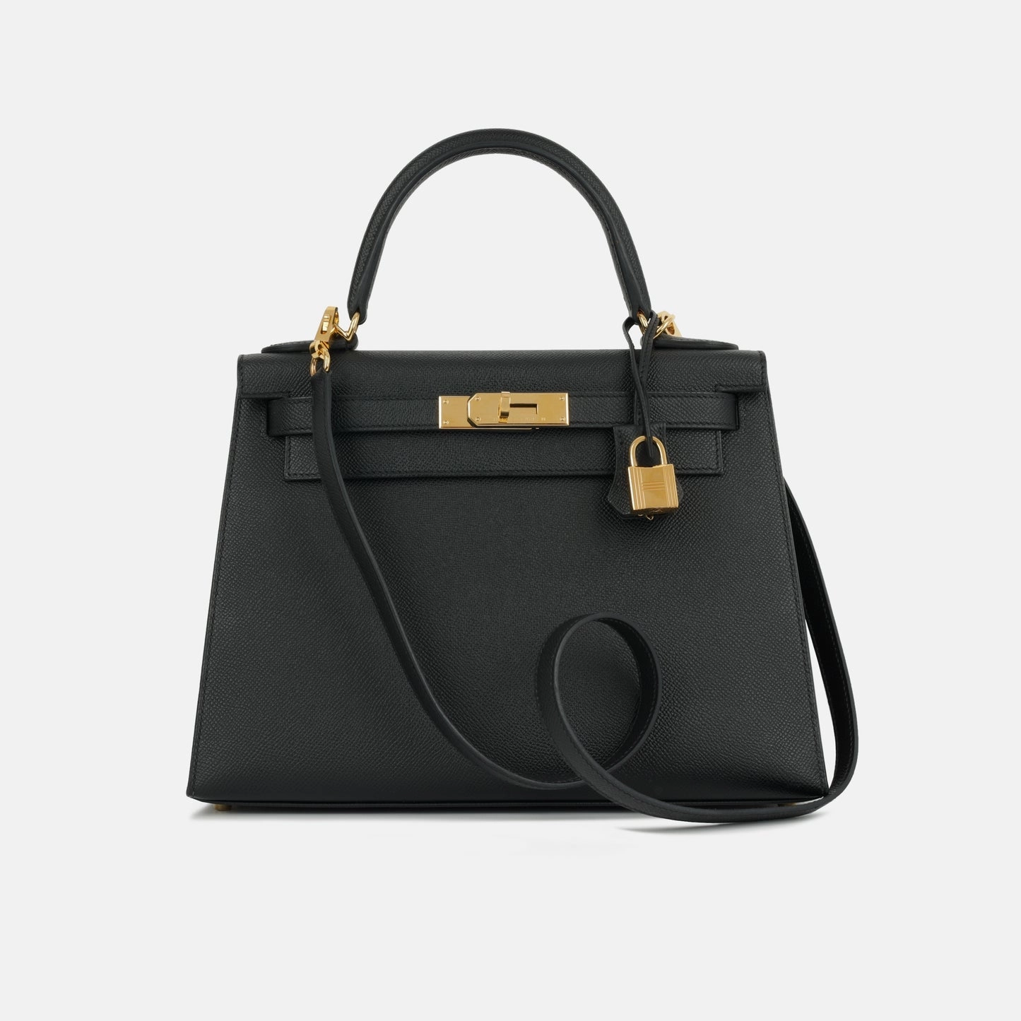 Herms - Kelly 28 - Noir Epsom GHW - Pre-Loved - 2024