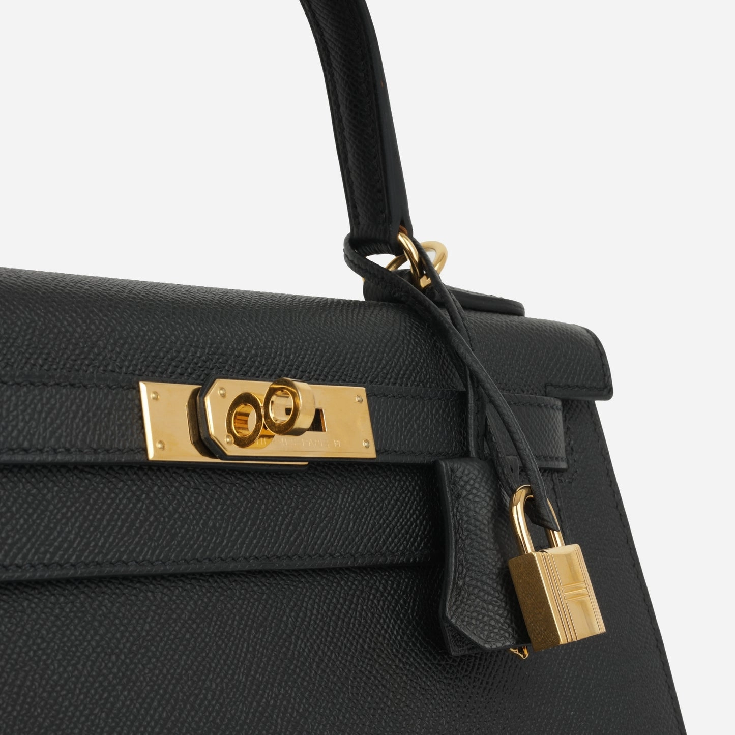 Herms - Kelly 28 - Noir Epsom GHW - Pre-Loved - 2024