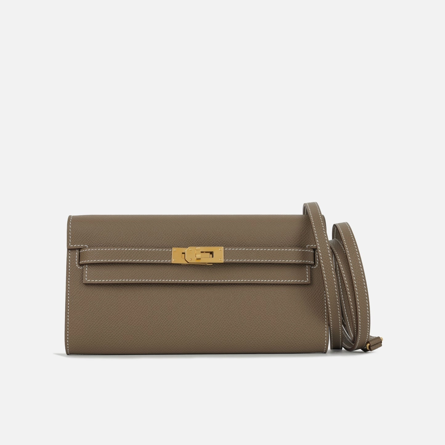 Herms - Kelly To Go Wallet - Etoupe Epsom GHW - 2025 - Brand New