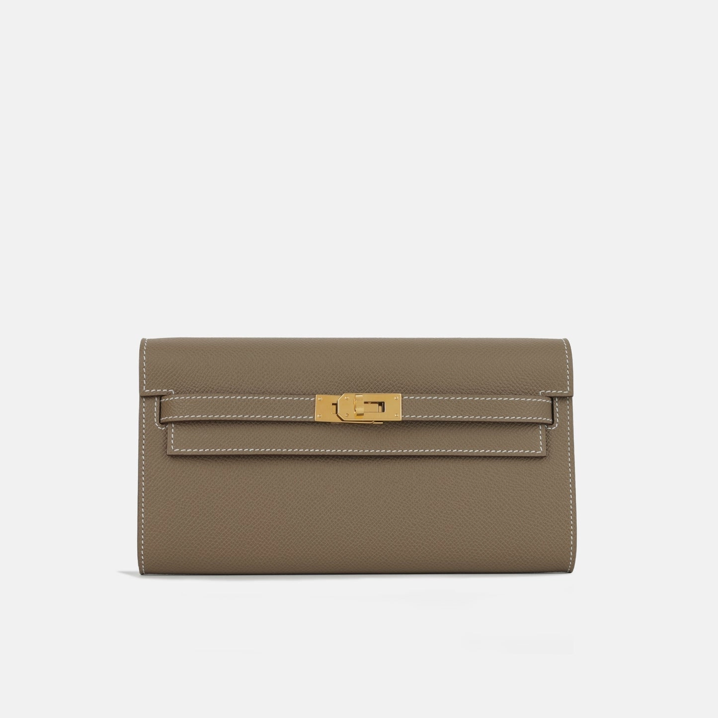 Herms - Kelly To Go Wallet - Etoupe Epsom GHW - 2025 - Brand New