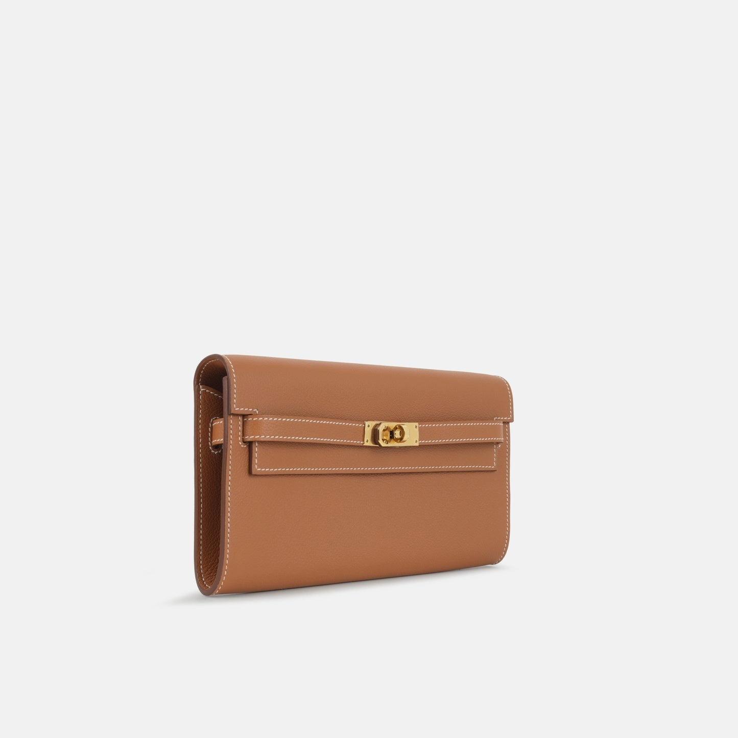 Herms - Kelly To Go Wallet - Gold Evercolor GHW - 2023 - Unused