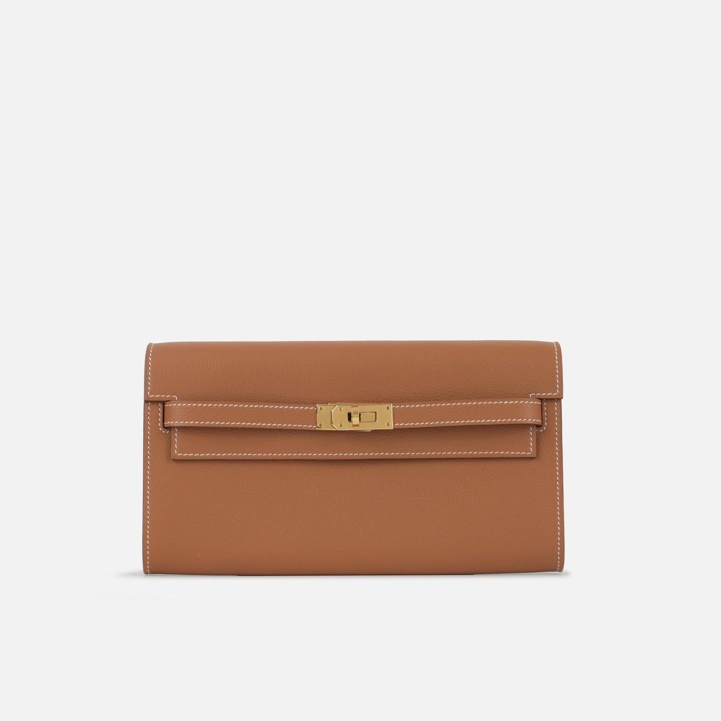 Herms - Kelly To Go Wallet - Gold Evercolor GHW - 2023 - Unused