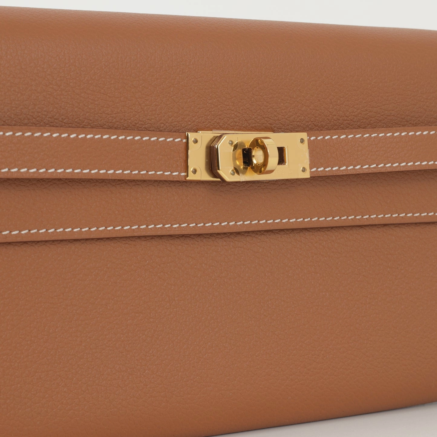 Herms - Kelly To Go Wallet - Gold Evercolor GHW - 2023 - Unused