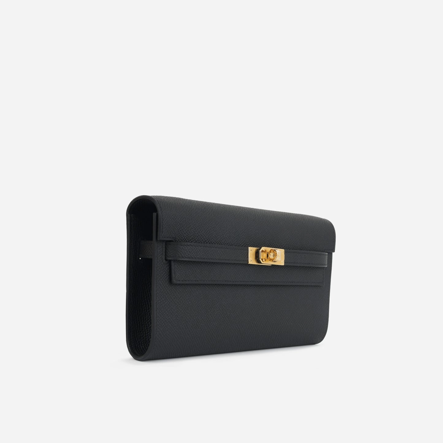 Herms - Kelly To Go Wallet - Noir Epsom GHW - 2024 - Brand New