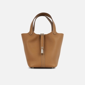Herms - Picotin 18 - Gold Clemence Leather GHW - Brand New - 2024