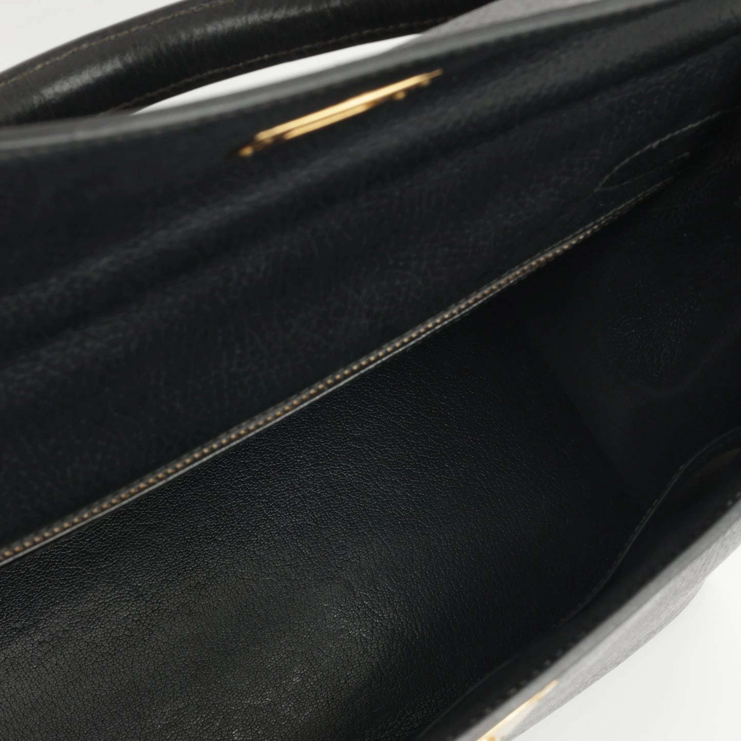 Herms - Vintage Kelly 32 - Noir Fjord Leather GHW - 1991 - Pre-Loved