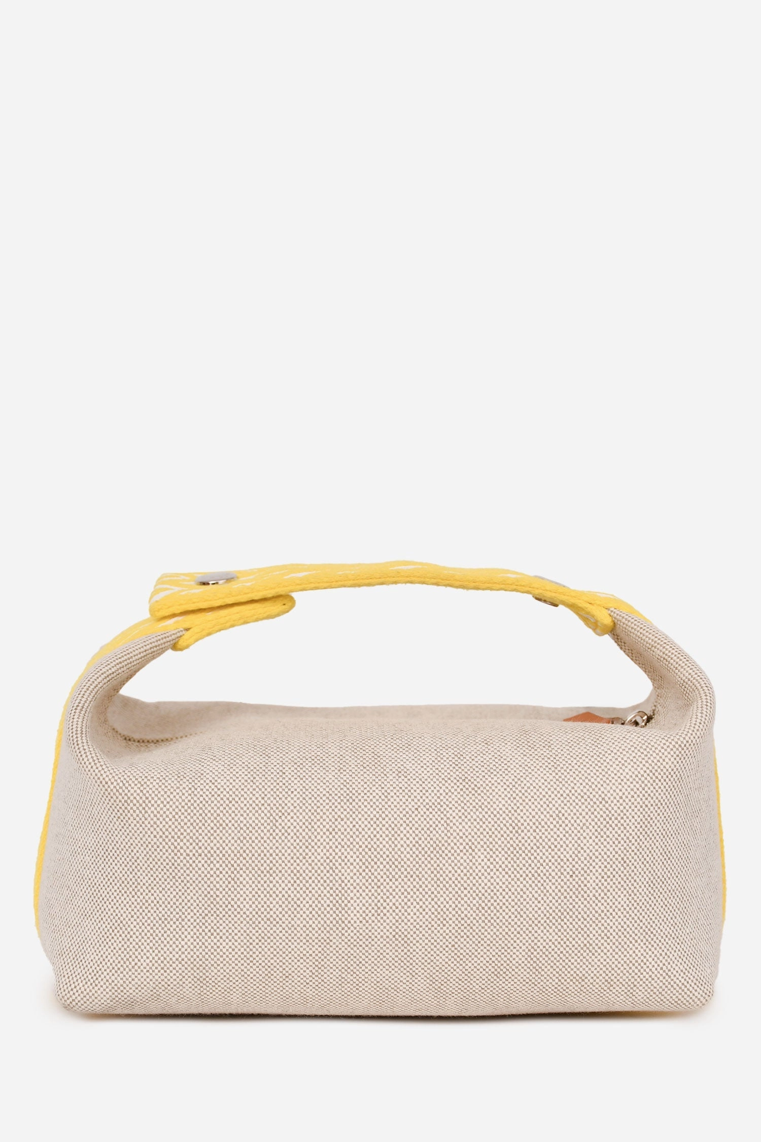 Herms Beige/Yellow Canvas Bride-A-Brac Small Case