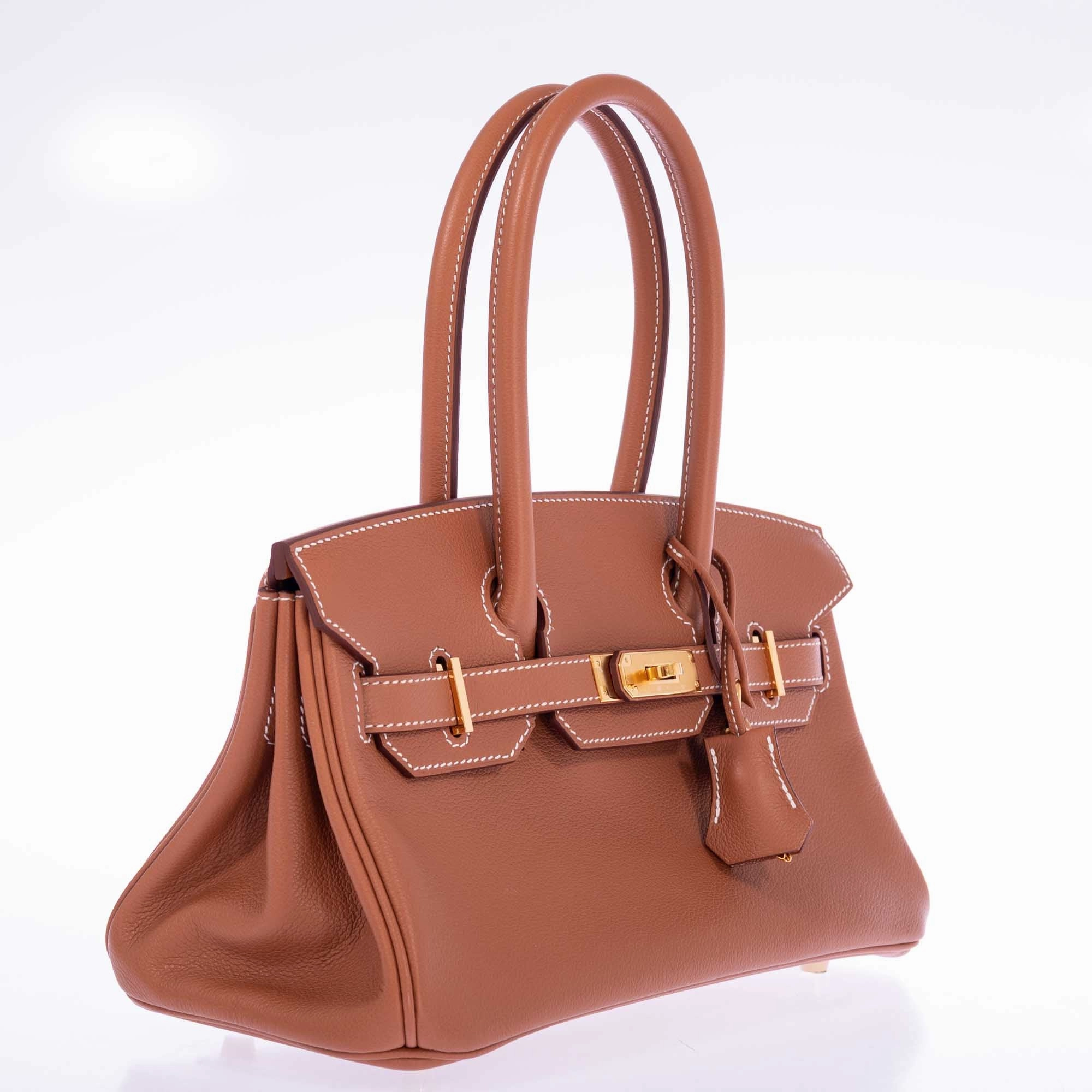 Herms Birkin Shoulder Light 29 Gold Evercolor Gold Hardware