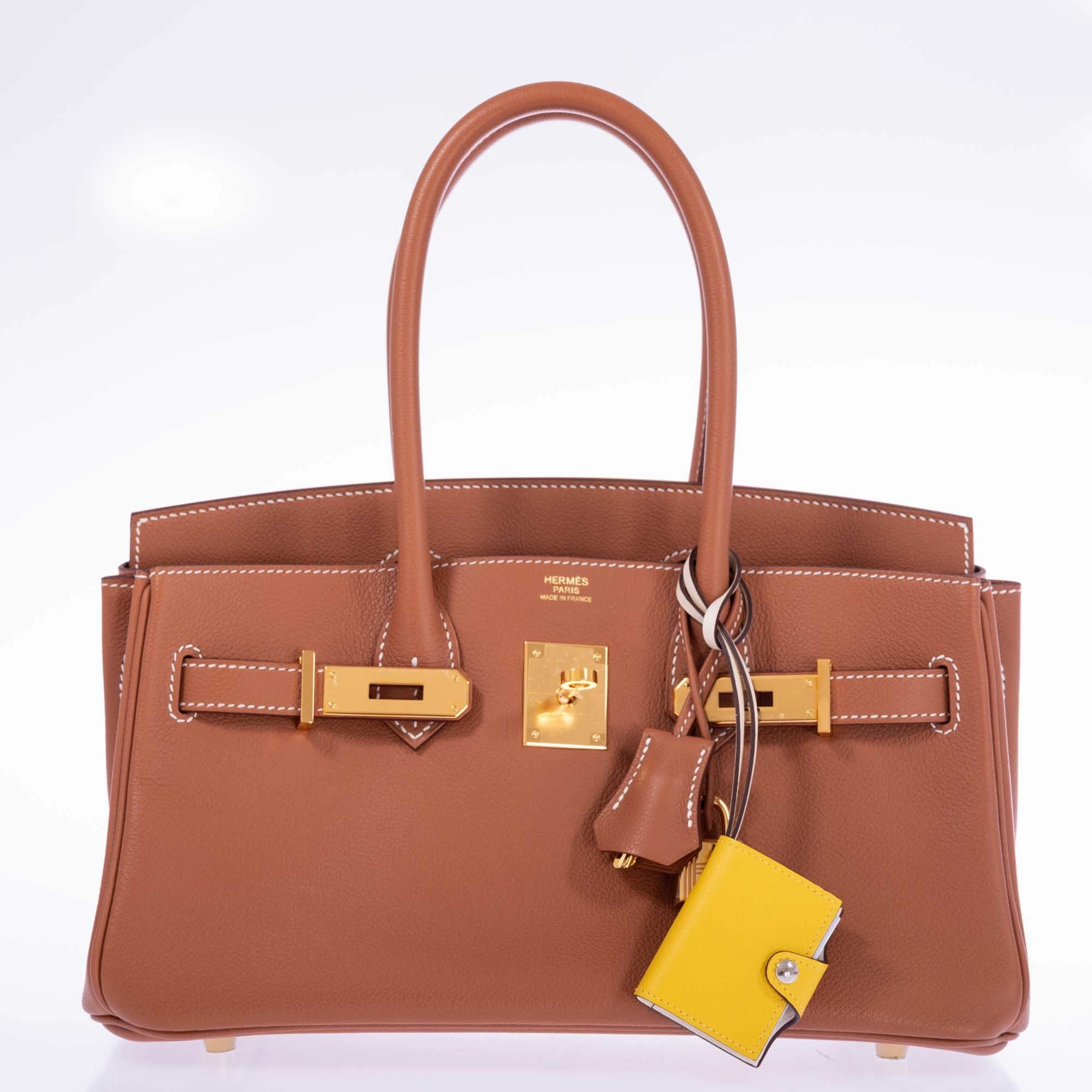 Herms Birkin Shoulder Light 29 Gold Evercolor Gold Hardware