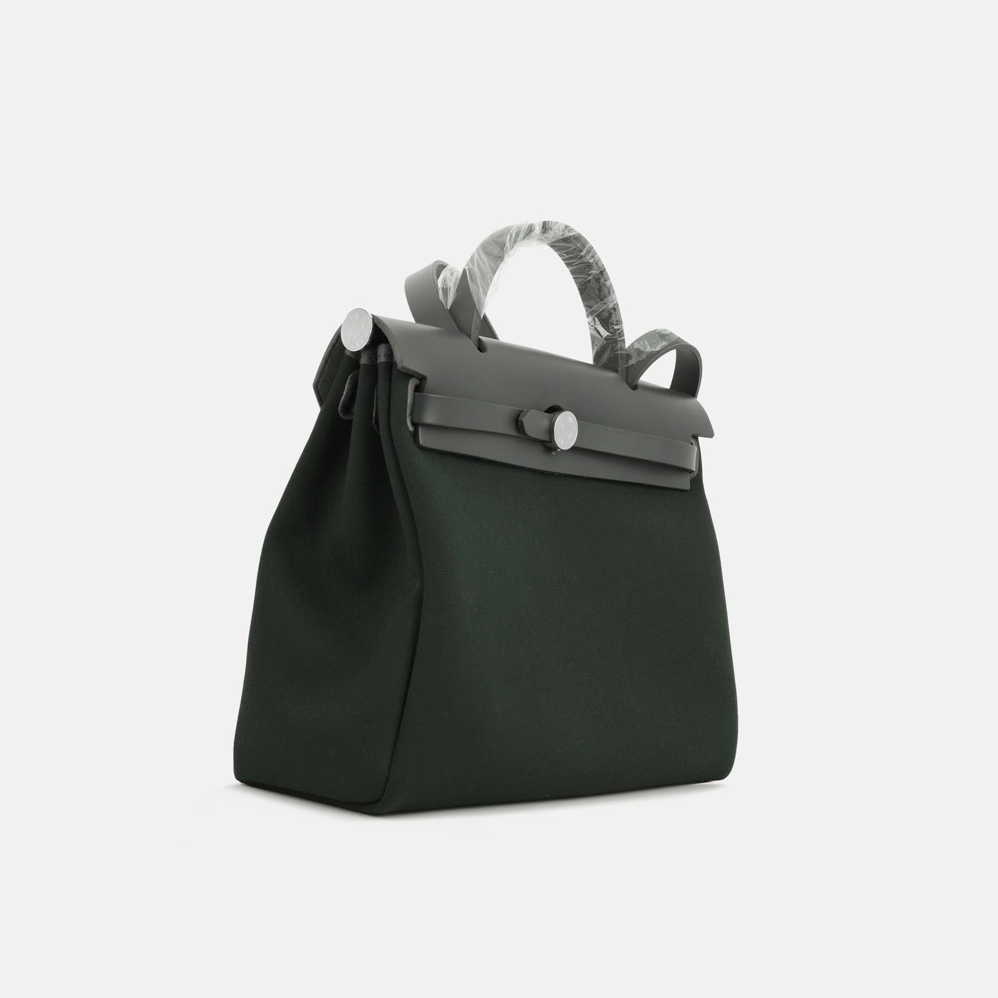 Herms Herbag 31 Vert Cypress Canvas / Ardoise Hunter PHW (NWT)