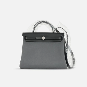 Herms Hermes - Herbag 31 - Ardoise Toile / Noir Hunter PHW - Brand New - 2024