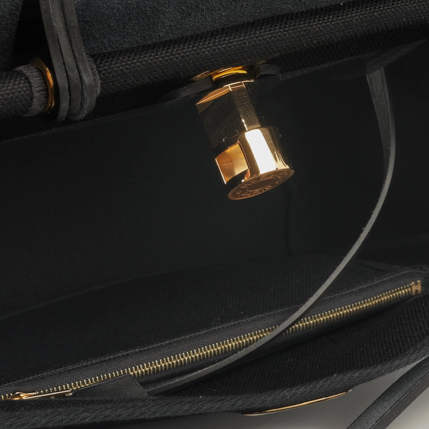 Herms Hermes Herbag 31 - Noir Canvas / Hunter GHW - Brand New - 2024