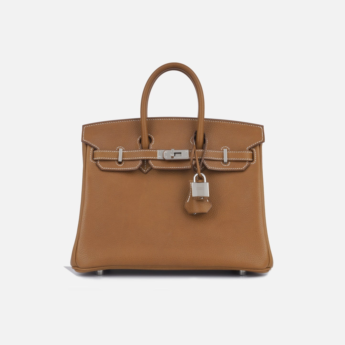 Herms Herms - Birkin 25 - Fauve Barenia Faubourg PHW - Brand New