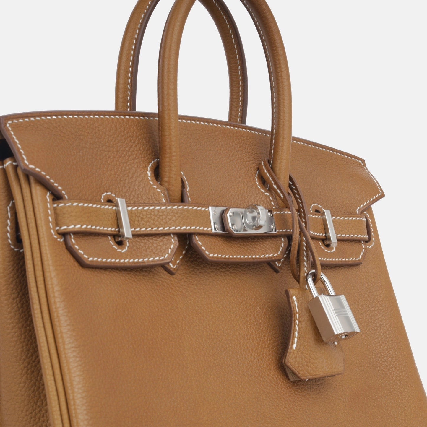 Herms Herms - Birkin 25 - Fauve Barenia Faubourg PHW - Brand New