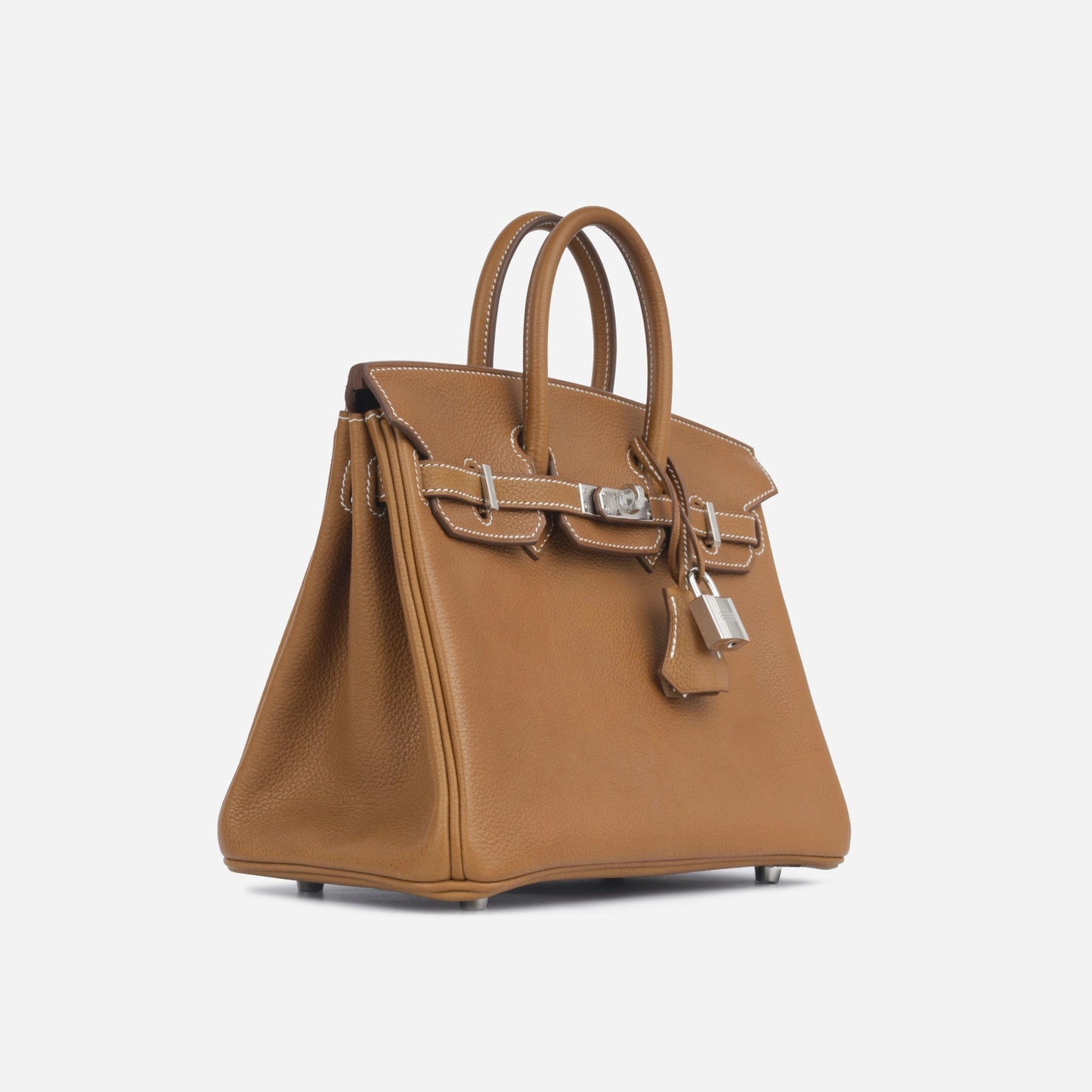 Herms Herms - Birkin 25 - Fauve Barenia Faubourg PHW - Brand New