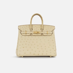 Herms Herms - Birkin 25 - Parchemin Ostrich GHW - 2010 - Pre-Loved
