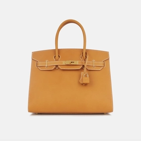 Herms Herms - Birkin 30 - Naturel Sable Vache Naturelle Grainee GHW - Brand New