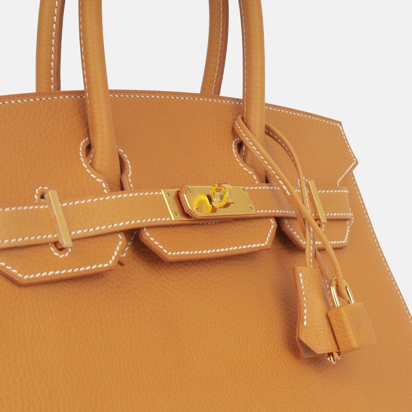Herms Herms - Birkin 30 - Naturel Sable Vache Naturelle Grainee GHW - Brand New