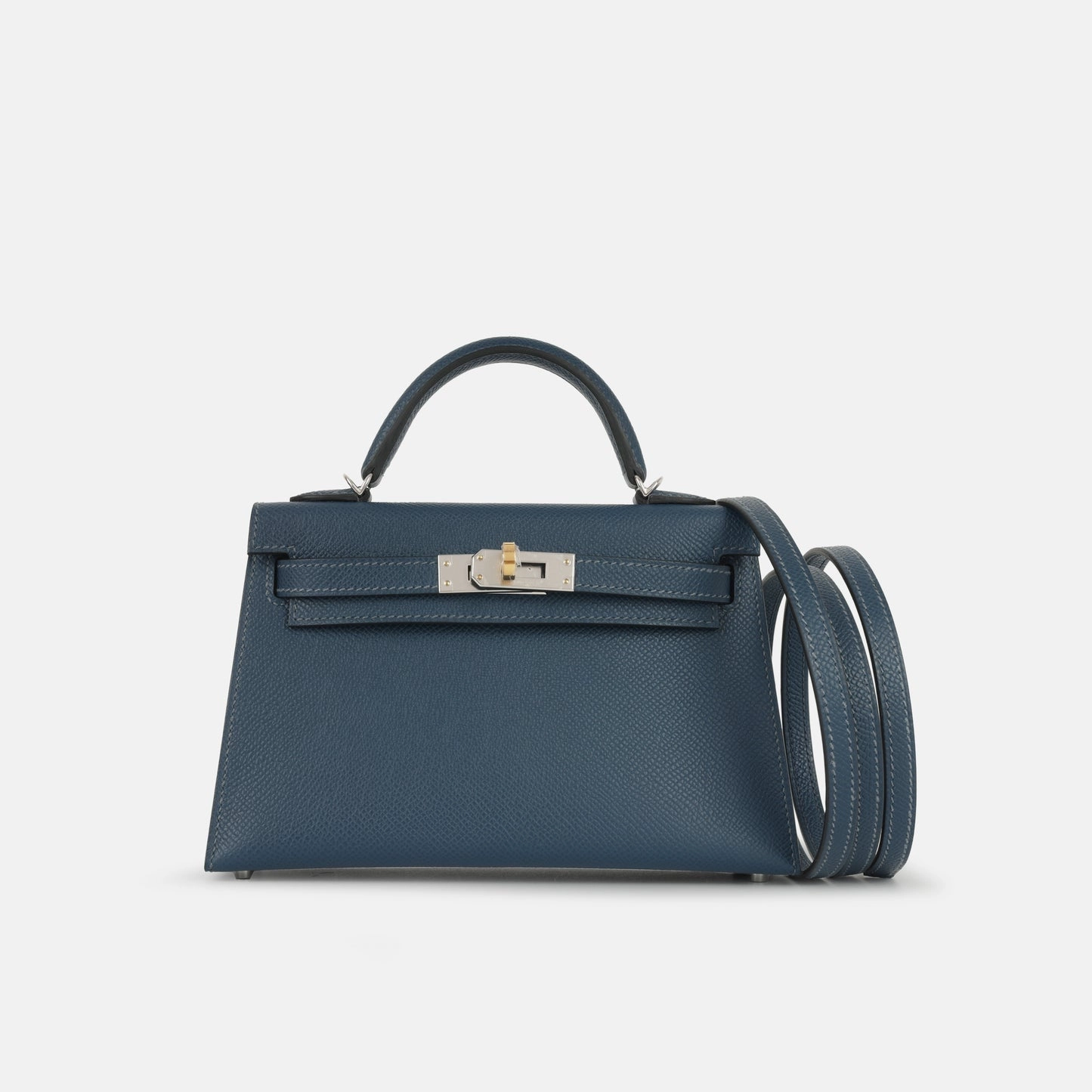 Herms Herms - Mini Kelly 20 - Bleu De Prusse Epsom ELHW - 2024 - Brand New