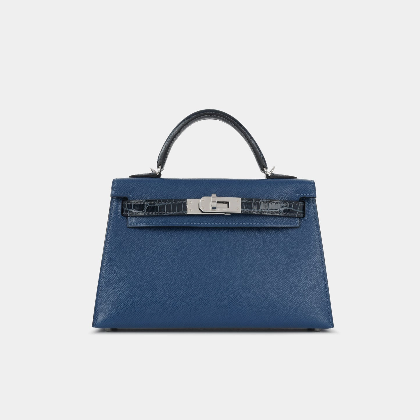 Herms Herms - Mini Kelly Touch - Deep Bleu Madame / Bleu Altique Alligator Lisse - PHW - 2024 - Brand New