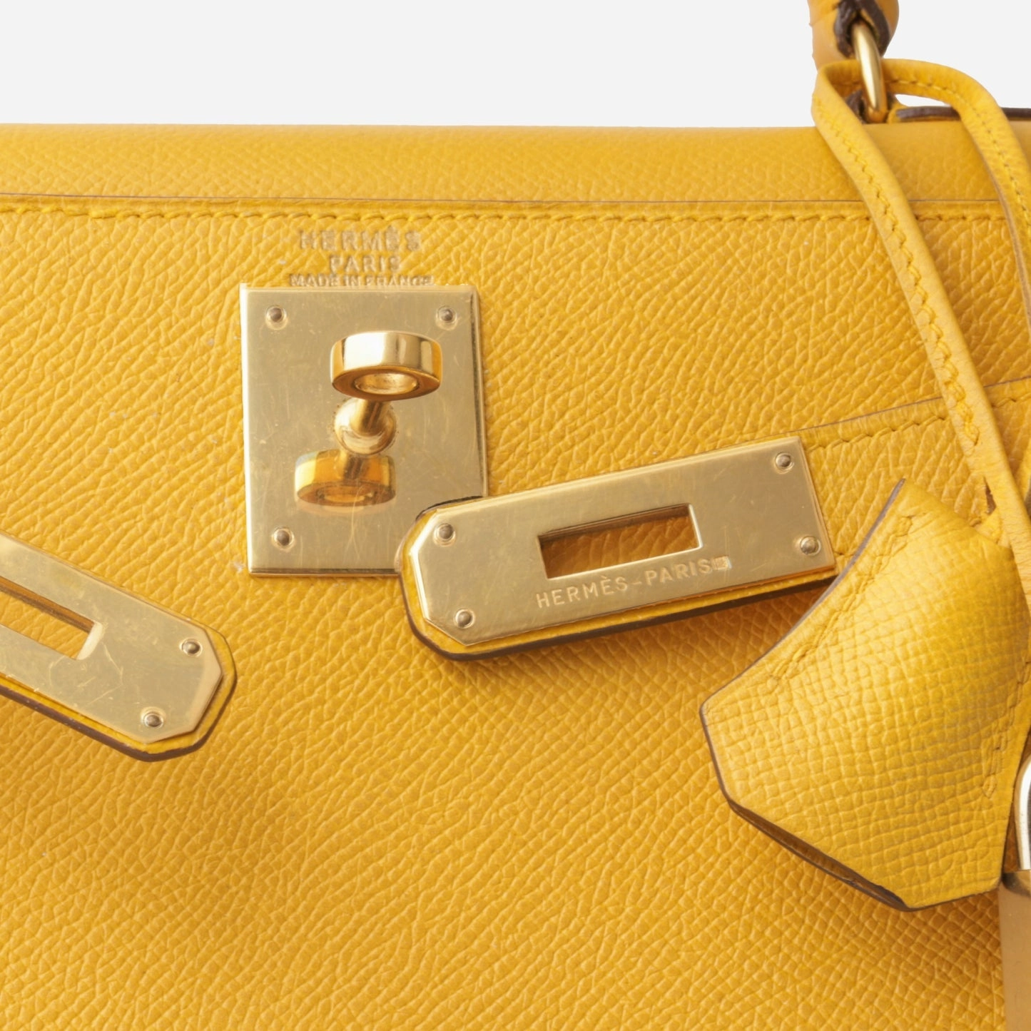 Herms Herms - Vintage Kelly 28 - Jaune Ambre Epsom GHW - 1992