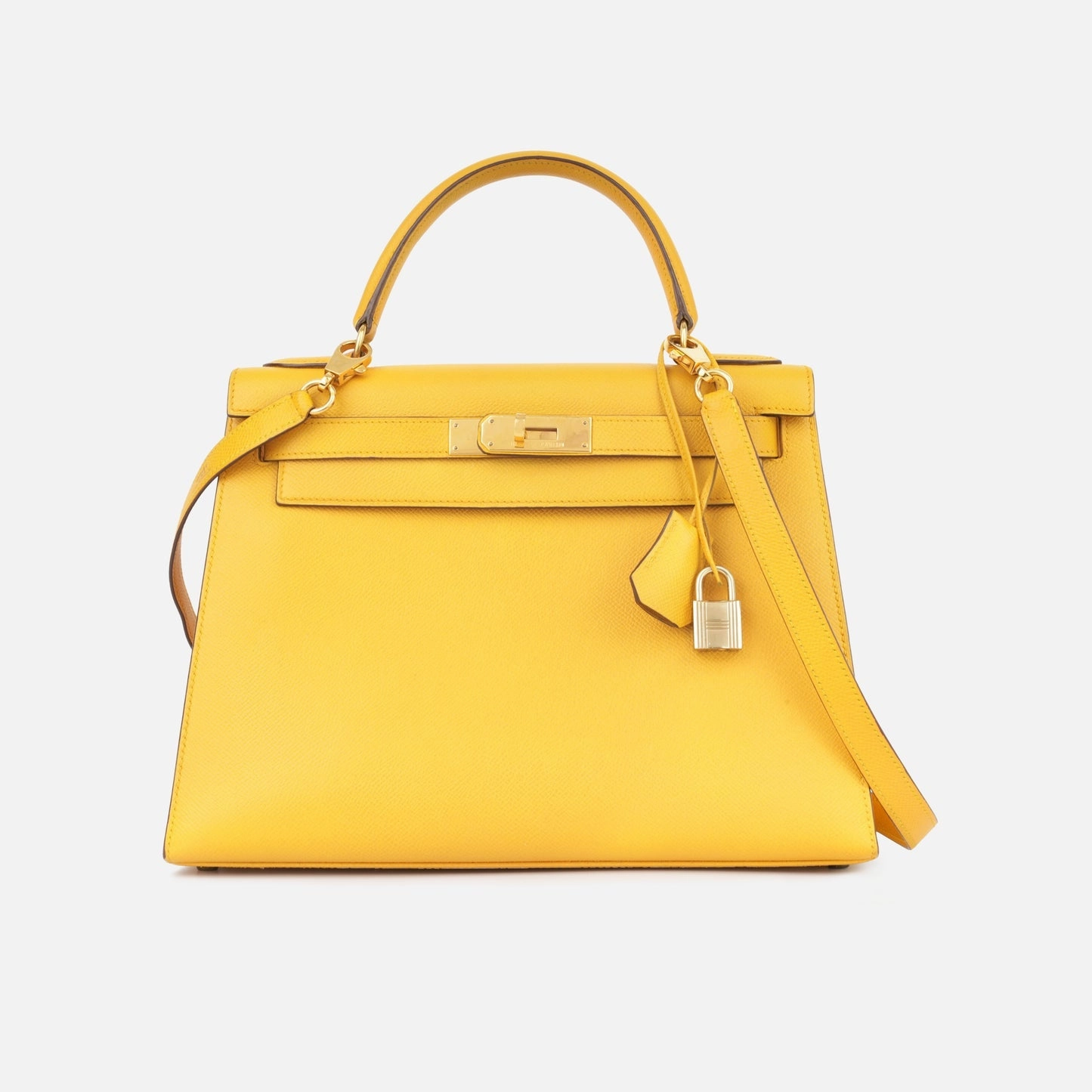 Herms Herms - Vintage Kelly 28 - Jaune Ambre Epsom GHW - 1992