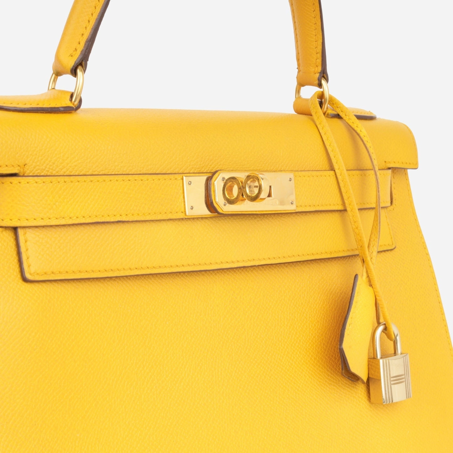 Herms Herms - Vintage Kelly 28 - Jaune Ambre Epsom GHW - 1992