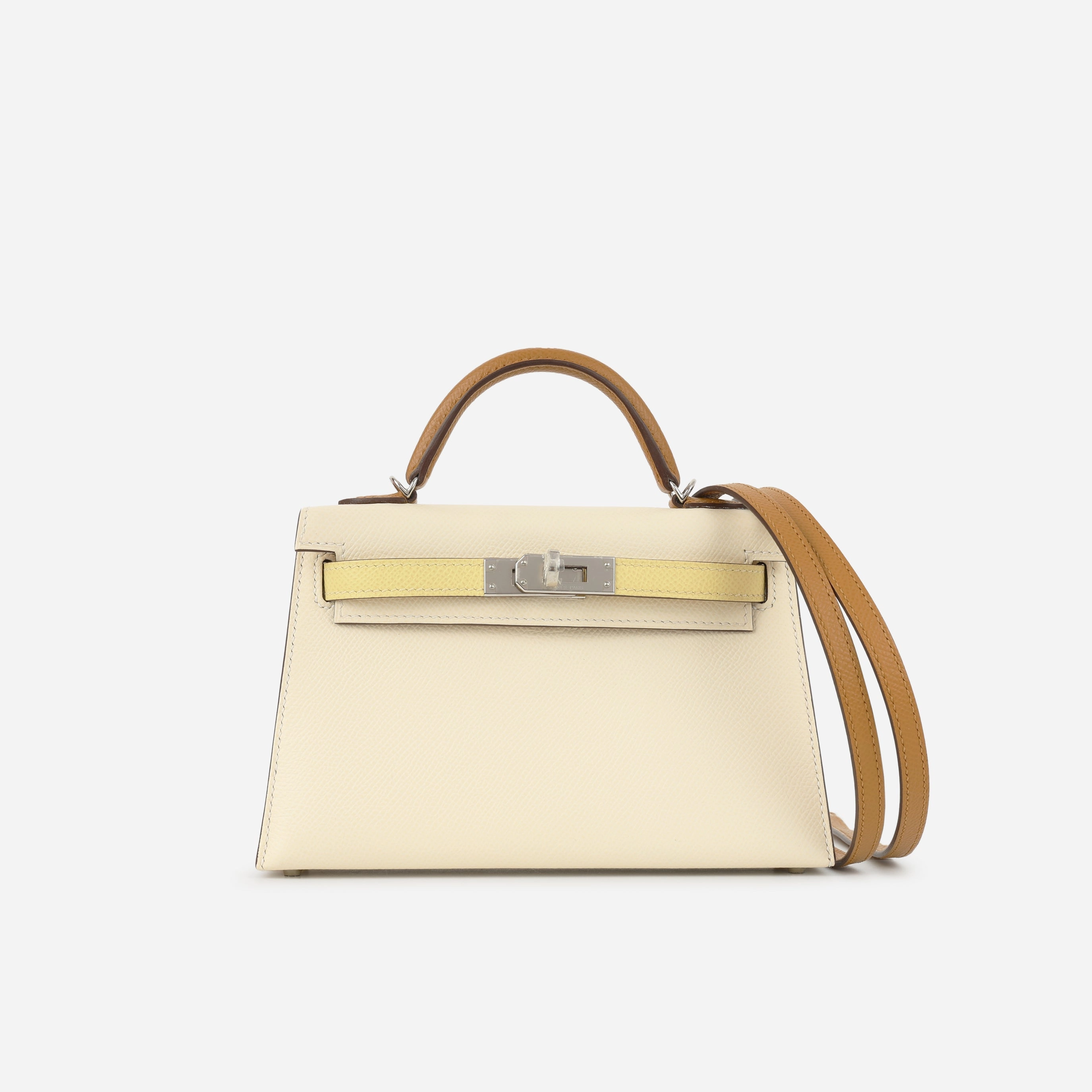 Herms HSS Mini Kelly - Nata / Jaune Poussin / Sesame (NWT)