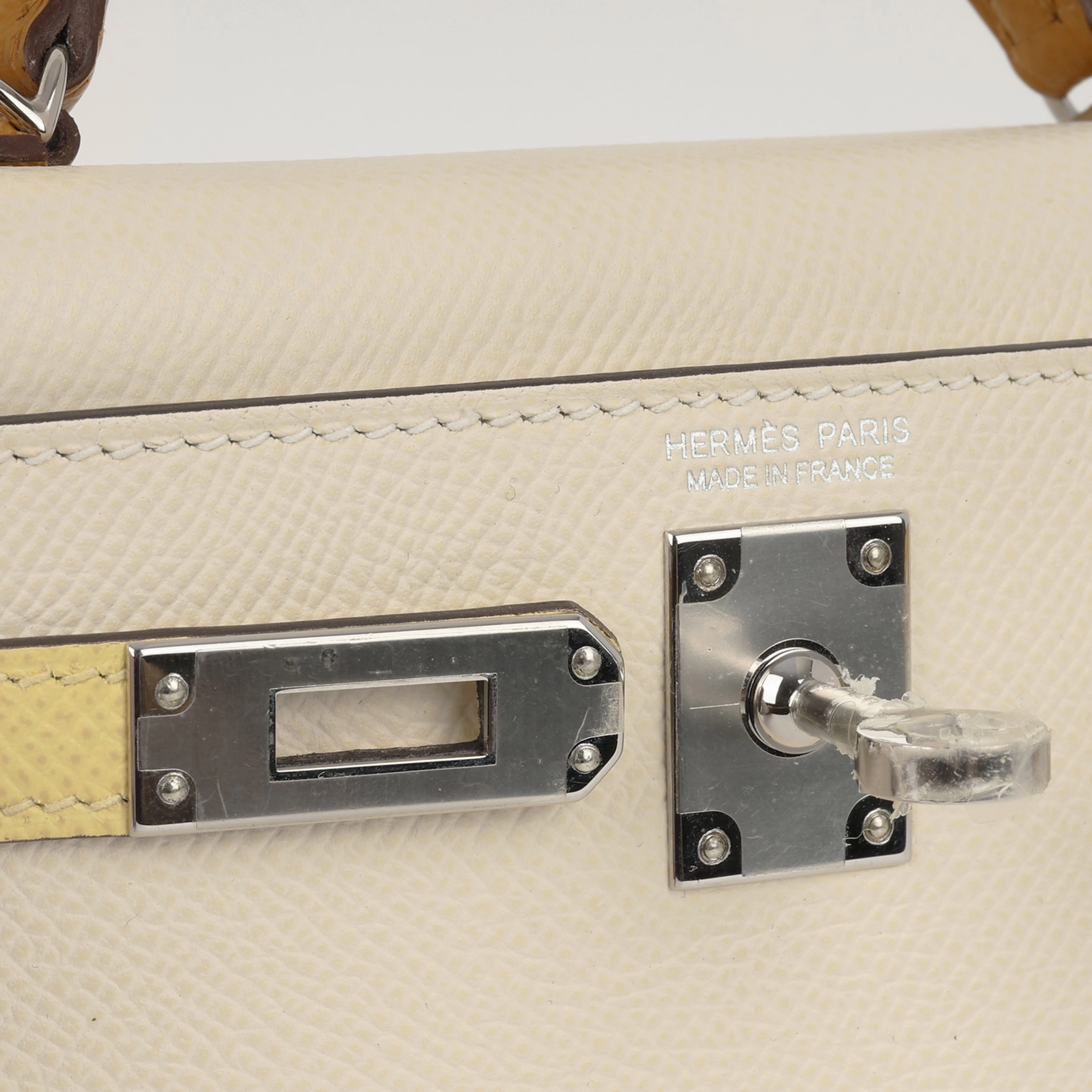 Herms HSS Mini Kelly - Nata / Jaune Poussin / Sesame (NWT)
