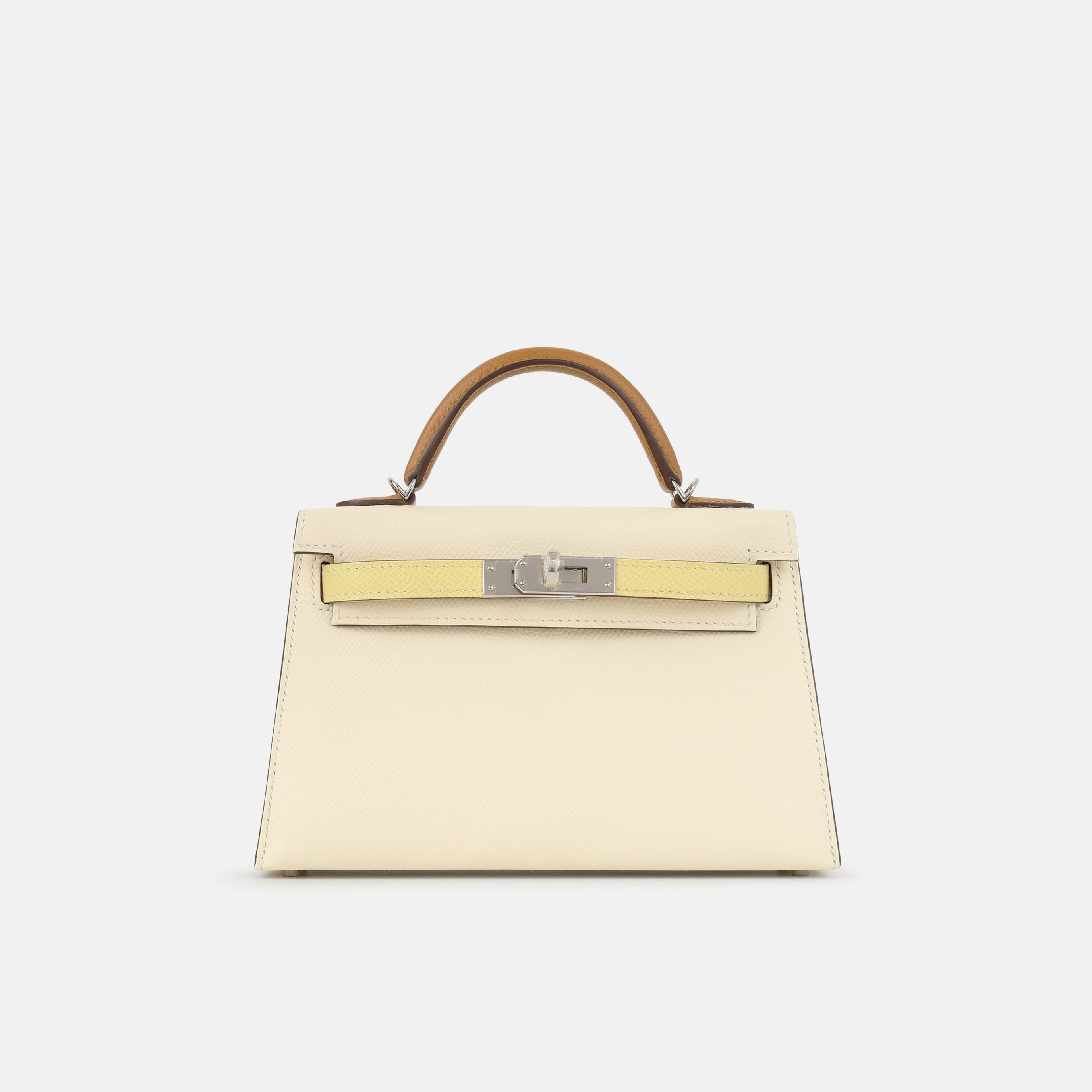 Herms HSS Mini Kelly - Nata / Jaune Poussin / Sesame (NWT)