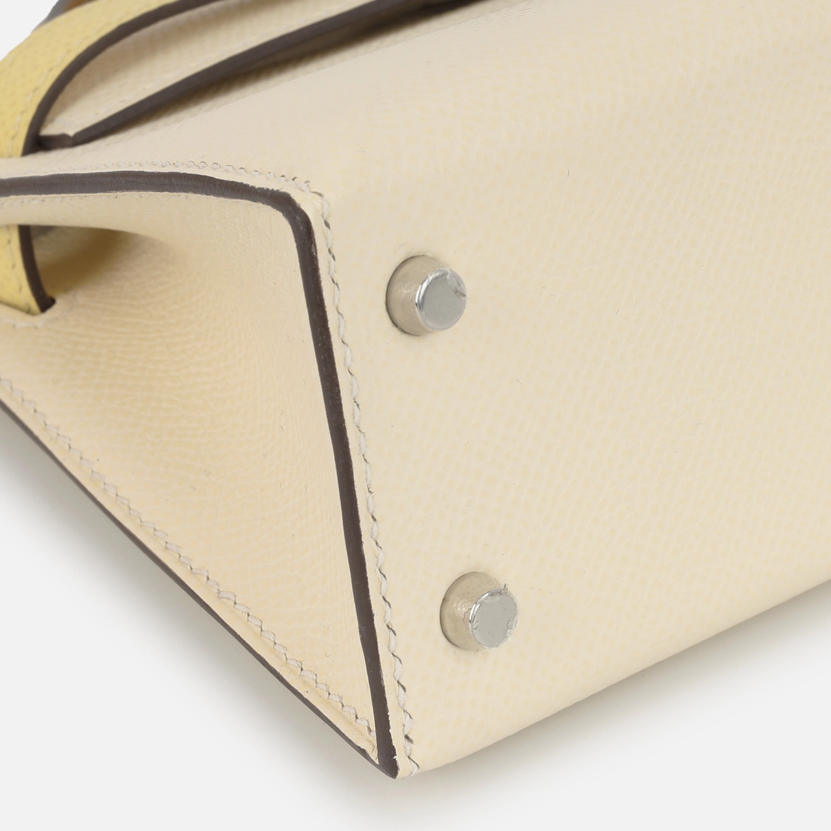 Herms HSS Mini Kelly - Nata / Jaune Poussin / Sesame (NWT)