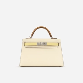Herms HSS Mini Kelly - Nata / Jaune Poussin / Sesame (NWT)