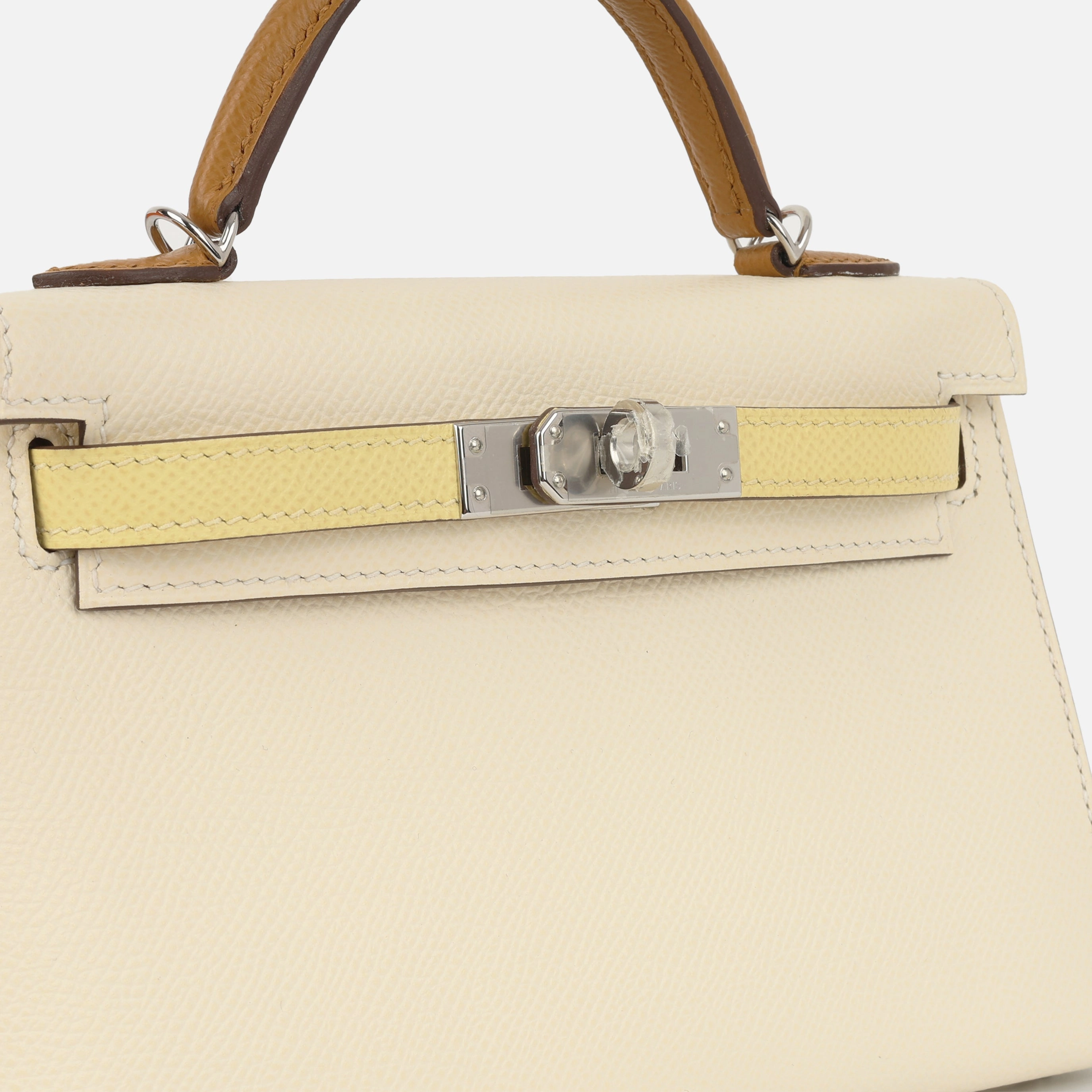 Herms HSS Mini Kelly - Nata / Jaune Poussin / Sesame (NWT)