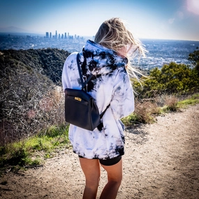 Herms Kelly 22 Ado Backpack Blue Nuit Clemence Gold Hardware