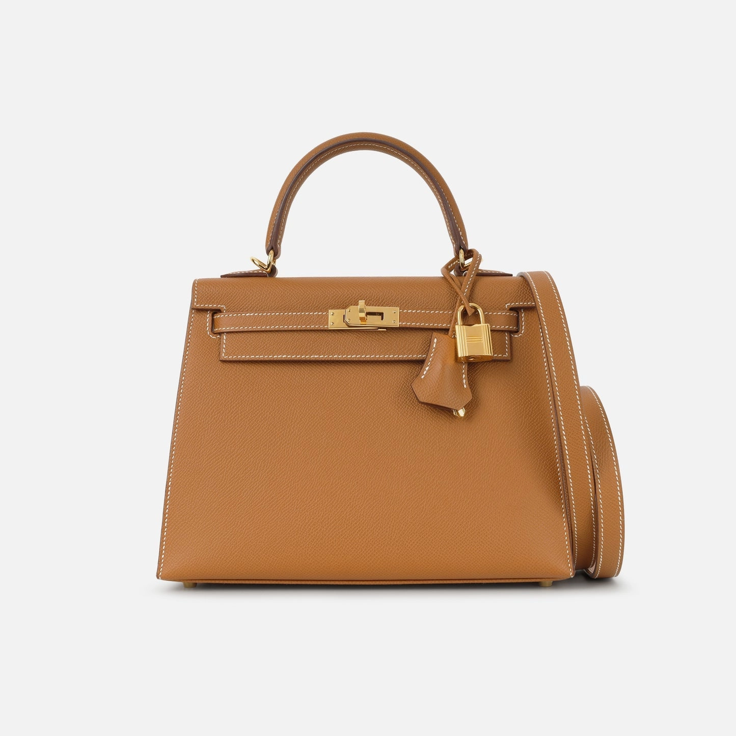 Herms Kelly 25 Gold Epsom GHW