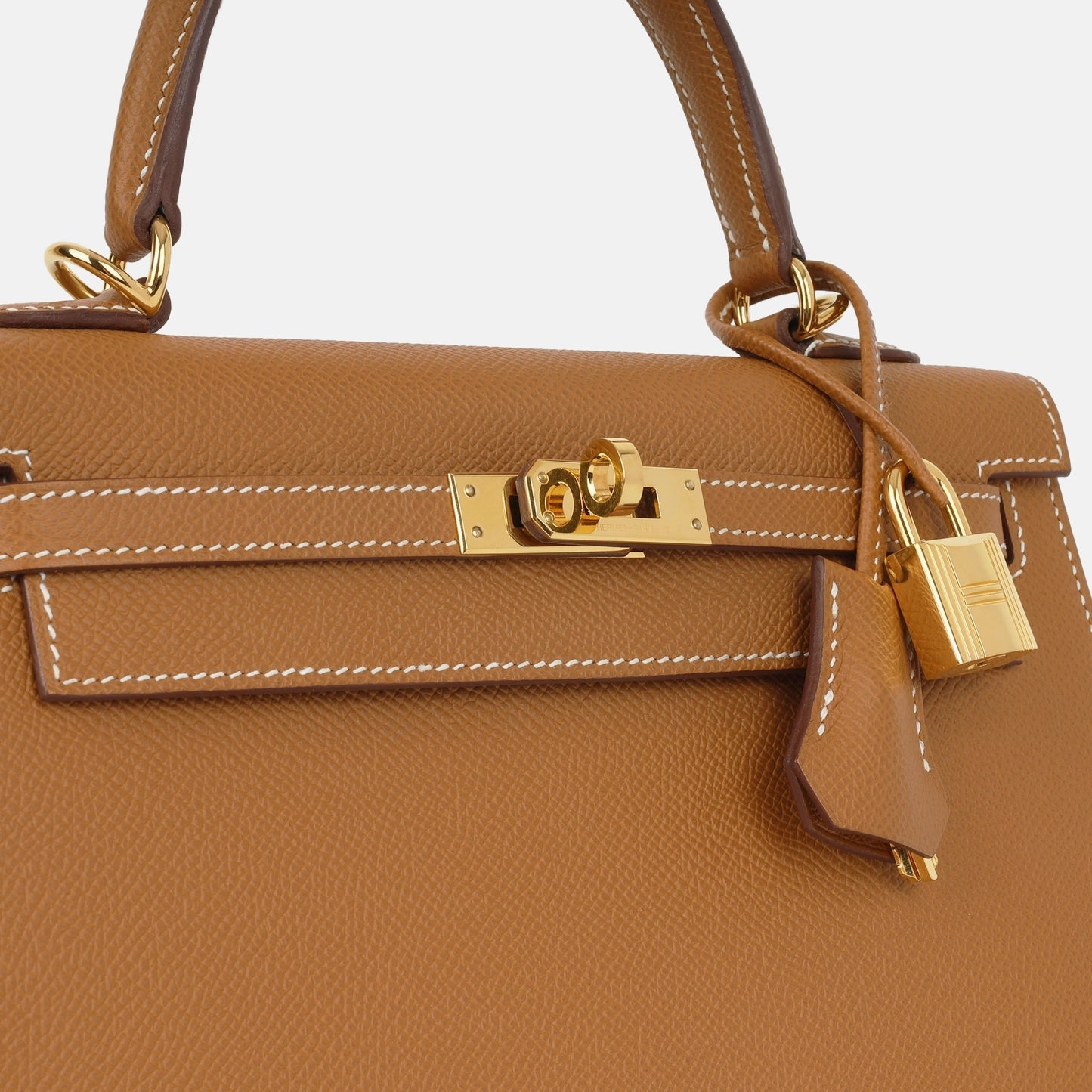 Herms Kelly 25 Gold Epsom GHW