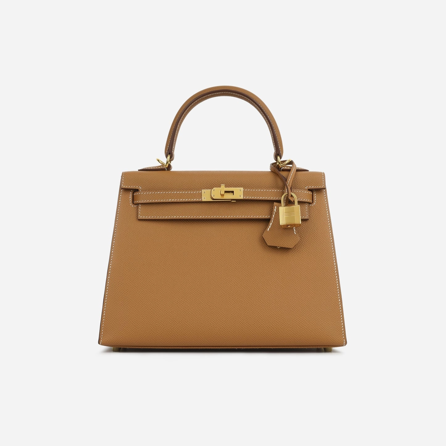 Herms Kelly 25 Gold Epsom GHW (NWT)