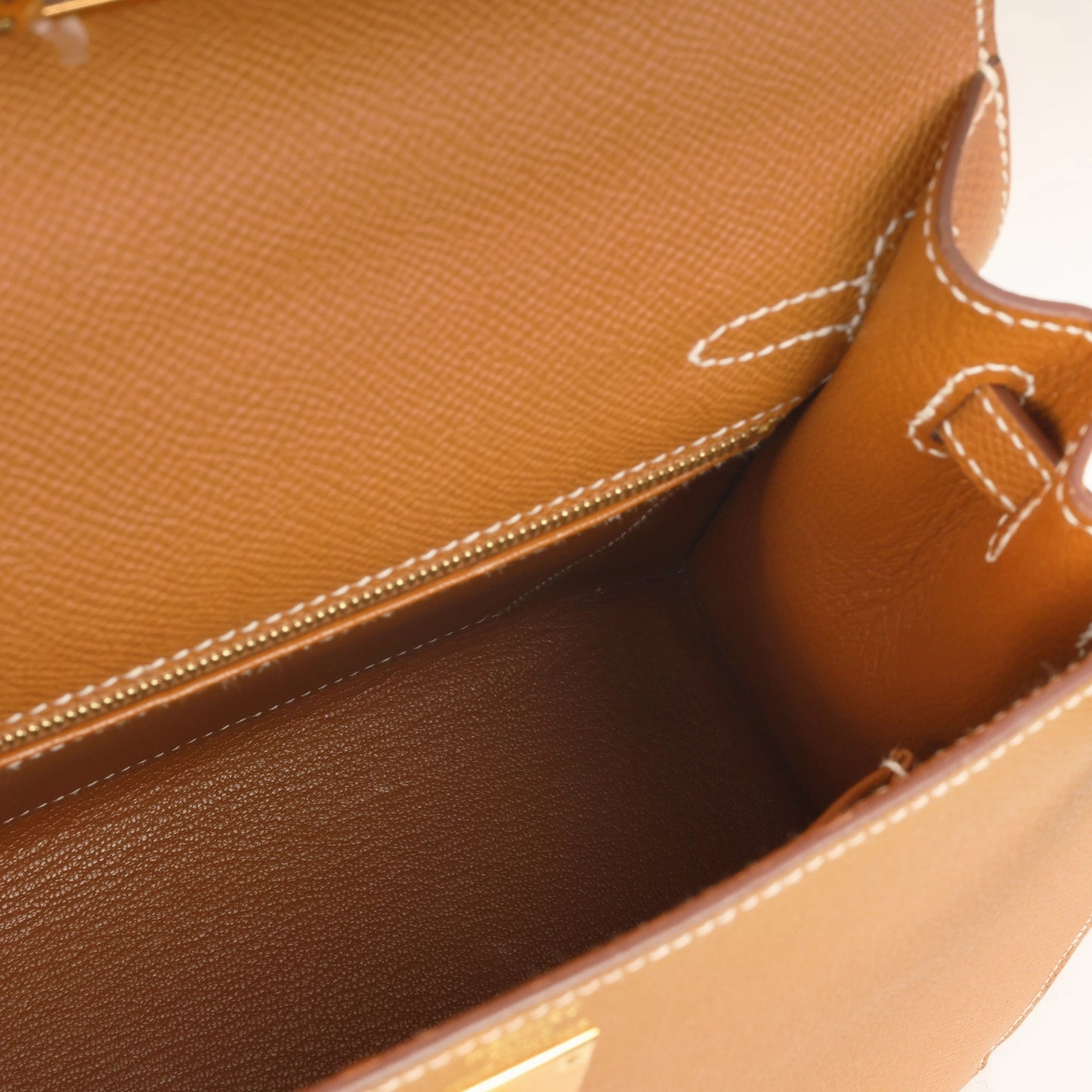 Herms Kelly 25 Gold Epsom GHW