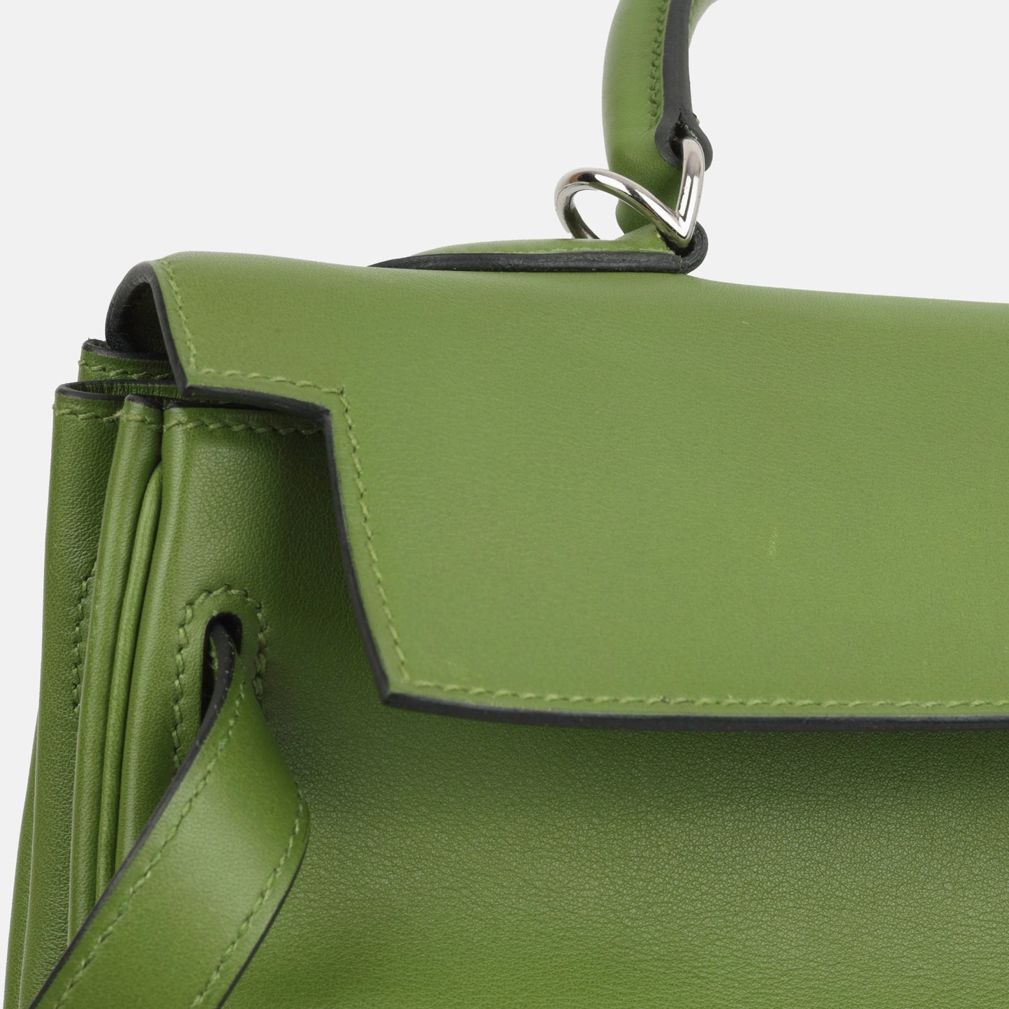 Herms Kelly 35 - Vert Anis Swift Palladium
