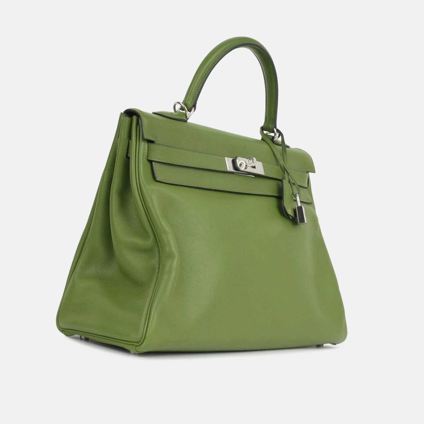 Herms Kelly 35 - Vert Anis Swift Palladium