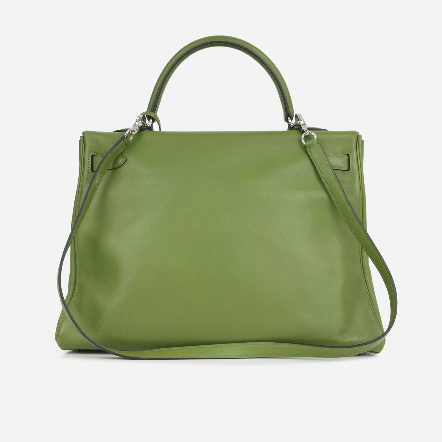 Herms Kelly 35 - Vert Anis Swift Palladium