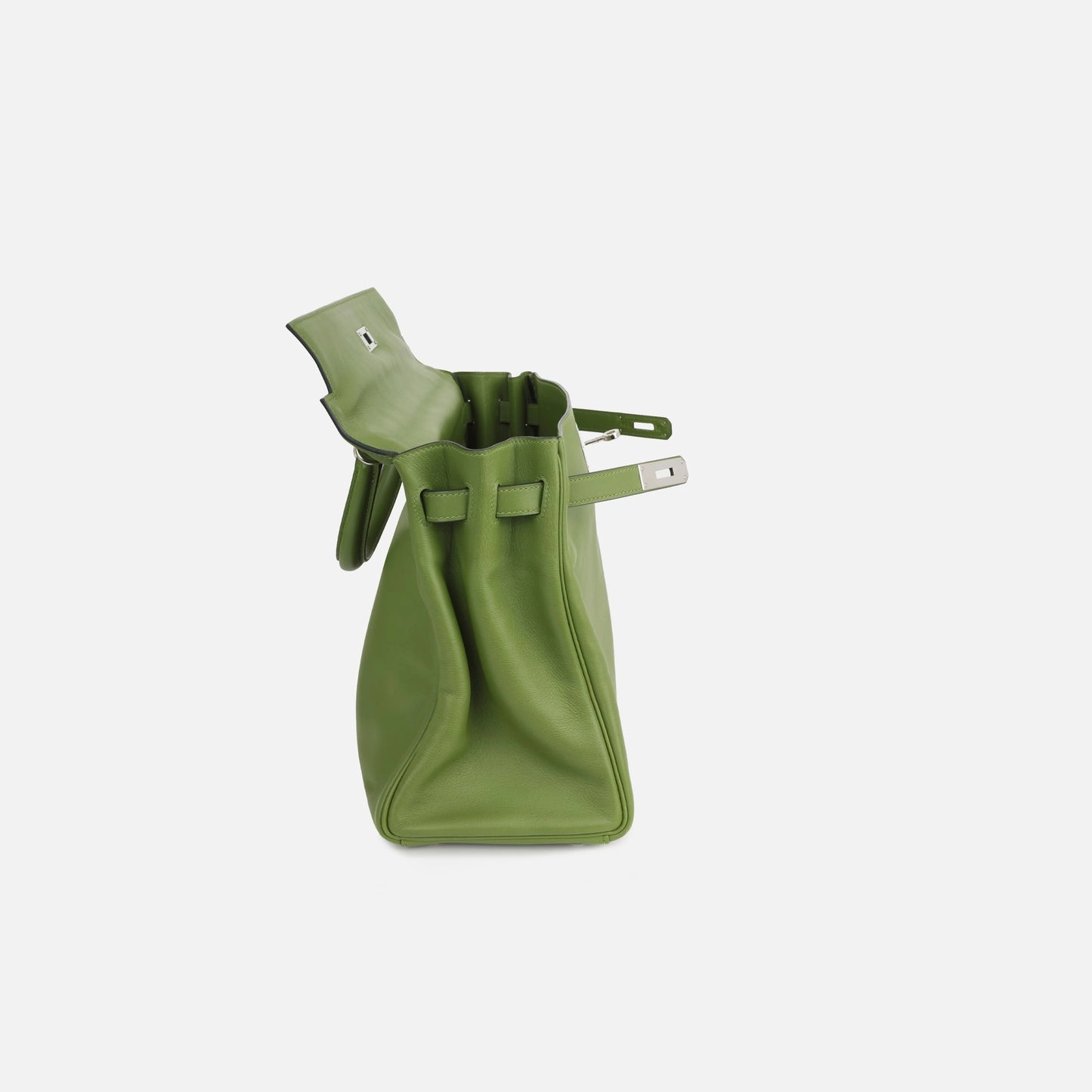 Herms Kelly 35 - Vert Anis Swift Palladium