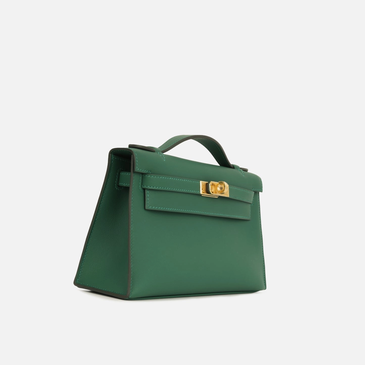 Herms Kelly Pochette - Vert Moyen Swift GHW