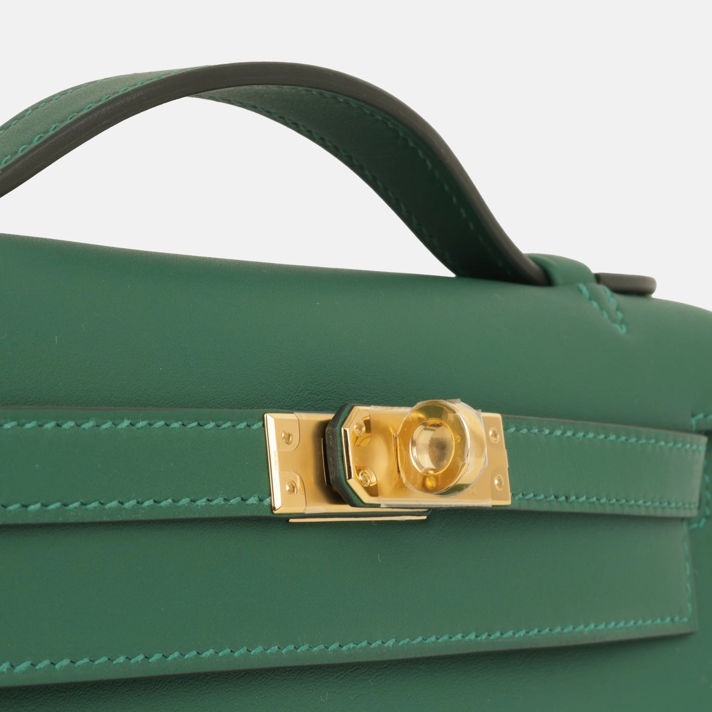 Herms Kelly Pochette - Vert Moyen Swift GHW