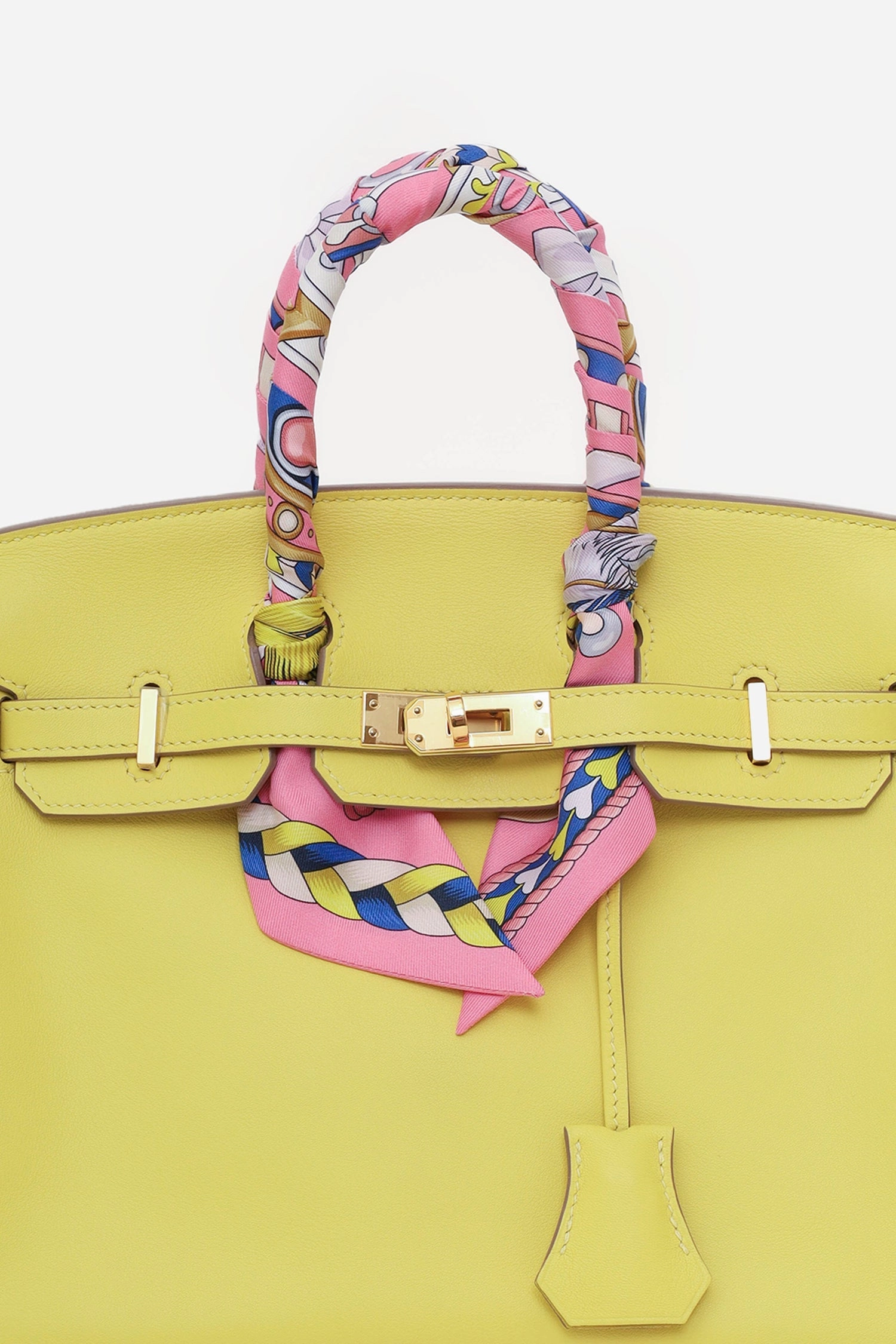 Herms Lime Green Swift Leather Birkin 25
