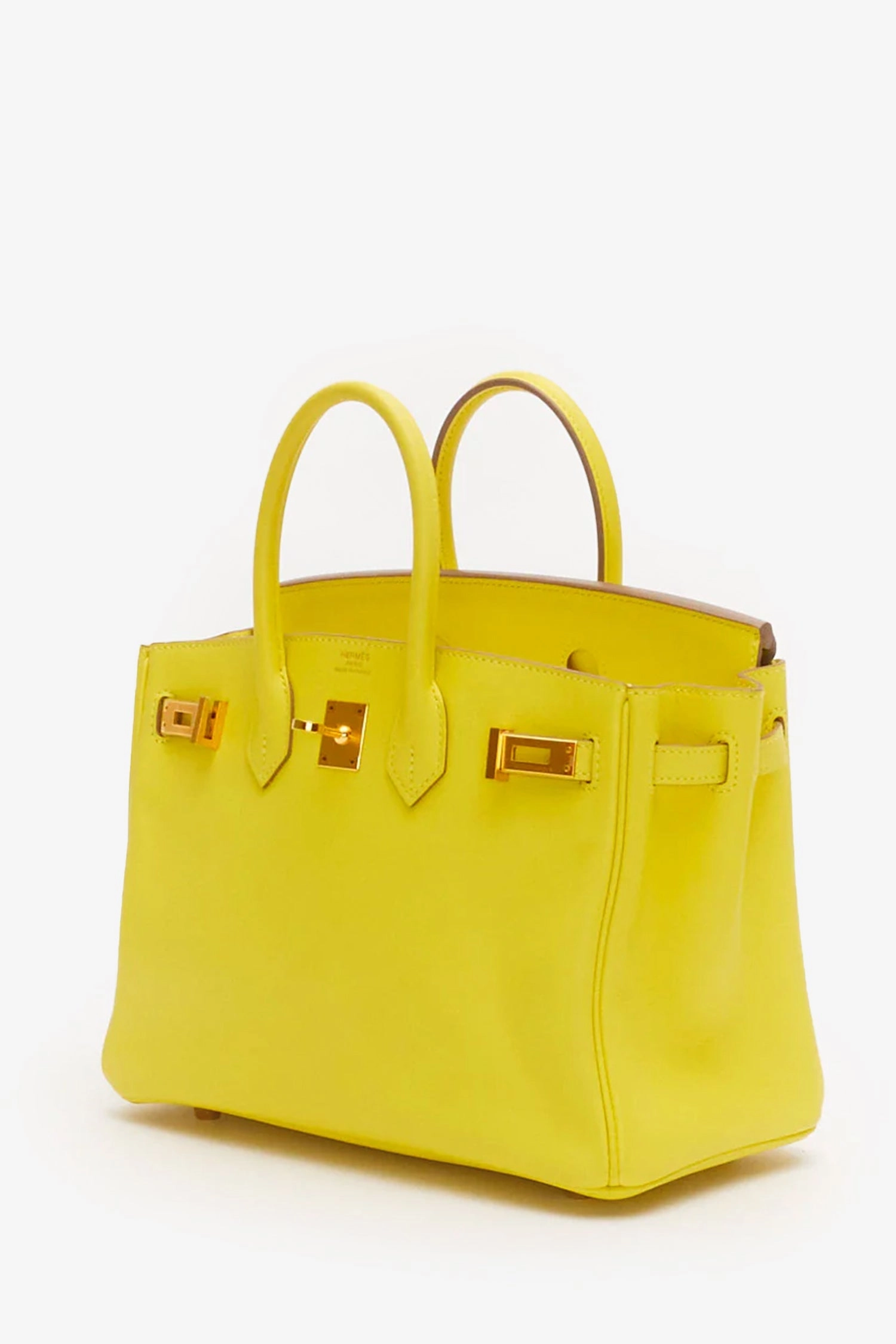 Herms Lime Green Swift Leather Birkin 25